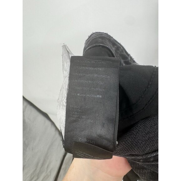 We The Free Distressed Jeans Women 29 Charcoal Great Wash Denim Skater Grunge - Picture 5 of 9